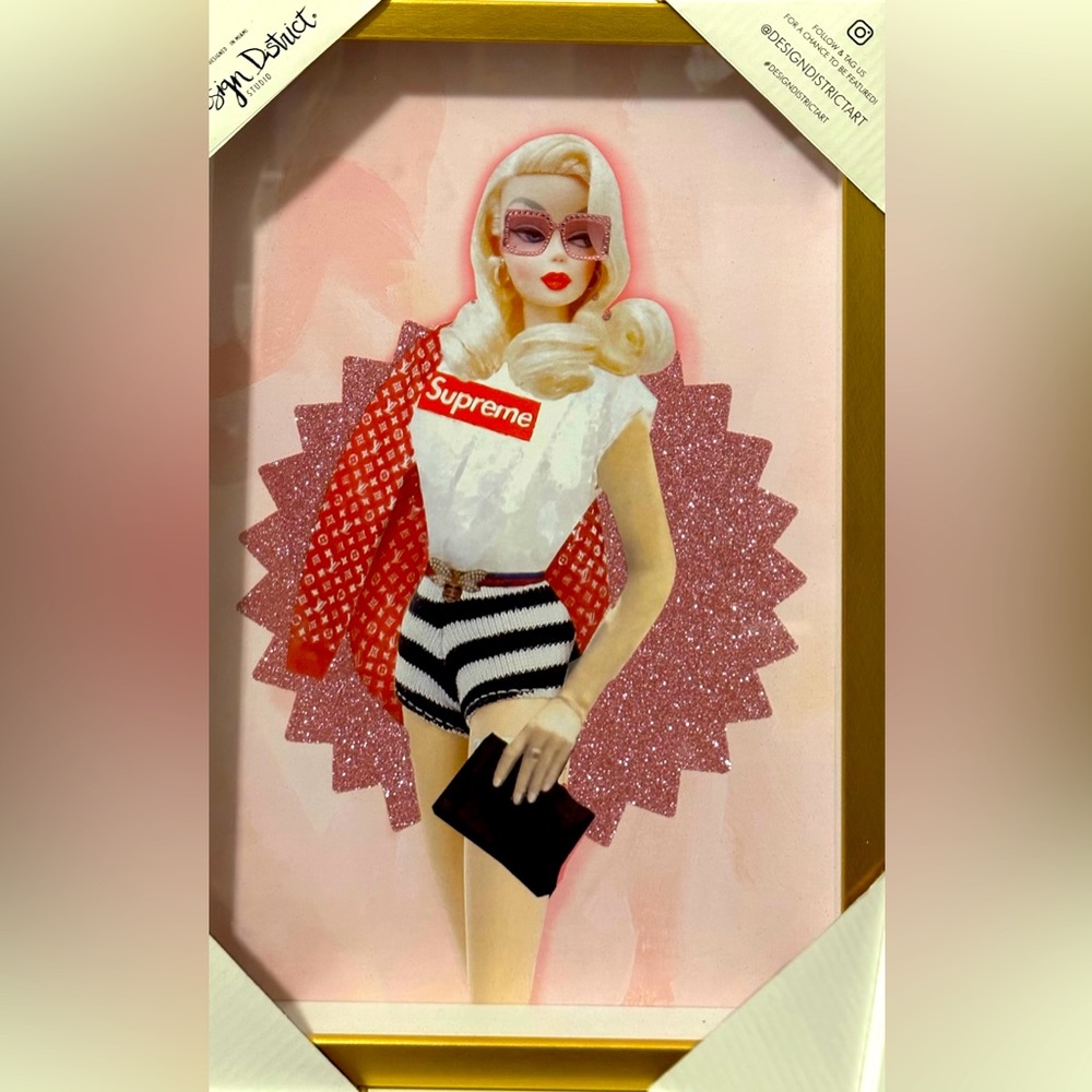 Barbie Gucci Supreme Wall Art